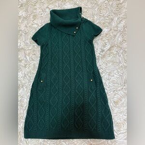 Janie and Jack Teal Knit Kids Dress